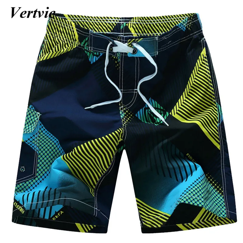 2018 Men's Swimwear Shorts Plus Size High Waist Swimsuit Bottoms