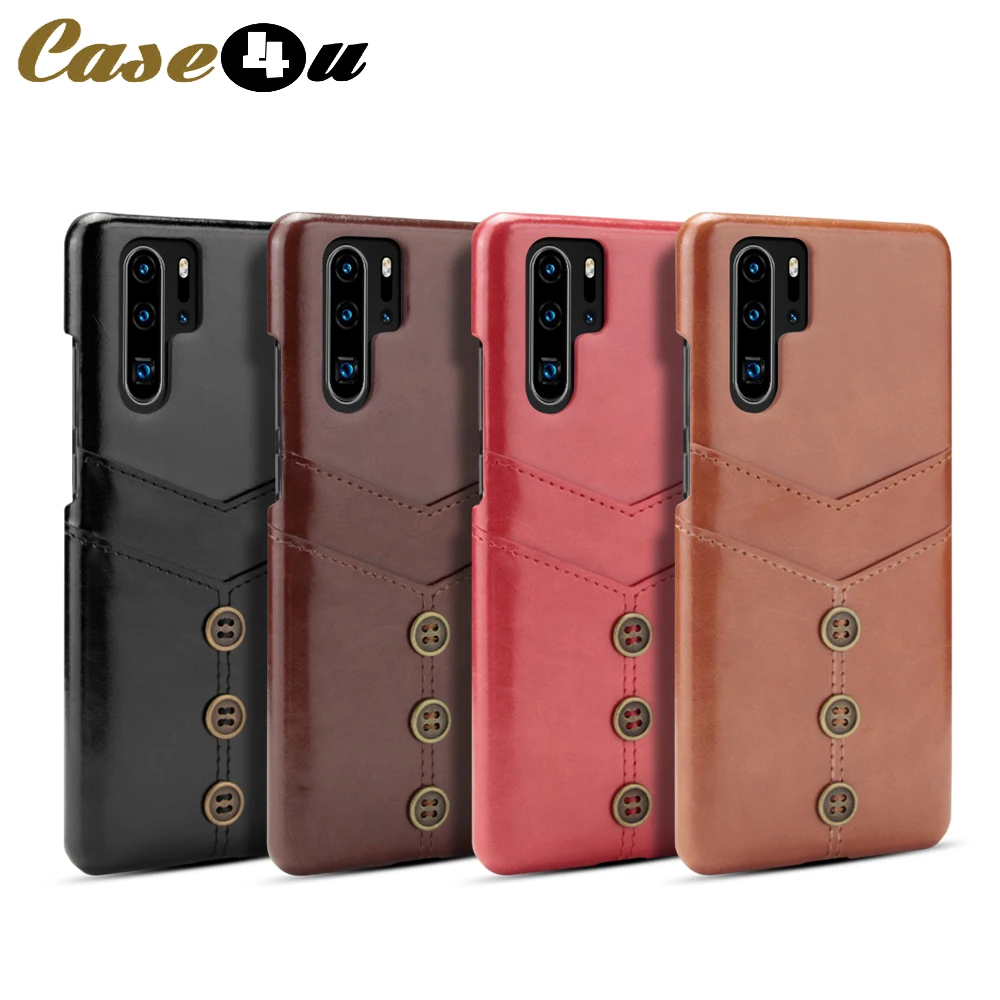 Роскошный чехол кошелек из вощеной ПУ кожи с пряжкой Для Huawei P30 P20 Lite Pro Mate 20 Чехол