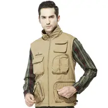 SD Открытый Пеший Туризм Кемпинг быстросохнущие тонкие мульти-карман жилет мужской фотографии куртка без рукавов Водонепроницаемый Рыбалка жилет