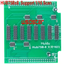 HUIDU HUB75Bx8 8xHUB75B Поддержка 1/16 сканирования Поддержка HD-A30 HD A30 HD-R500 HD R500 светодиодный контроллер карты 2 шт./лот
