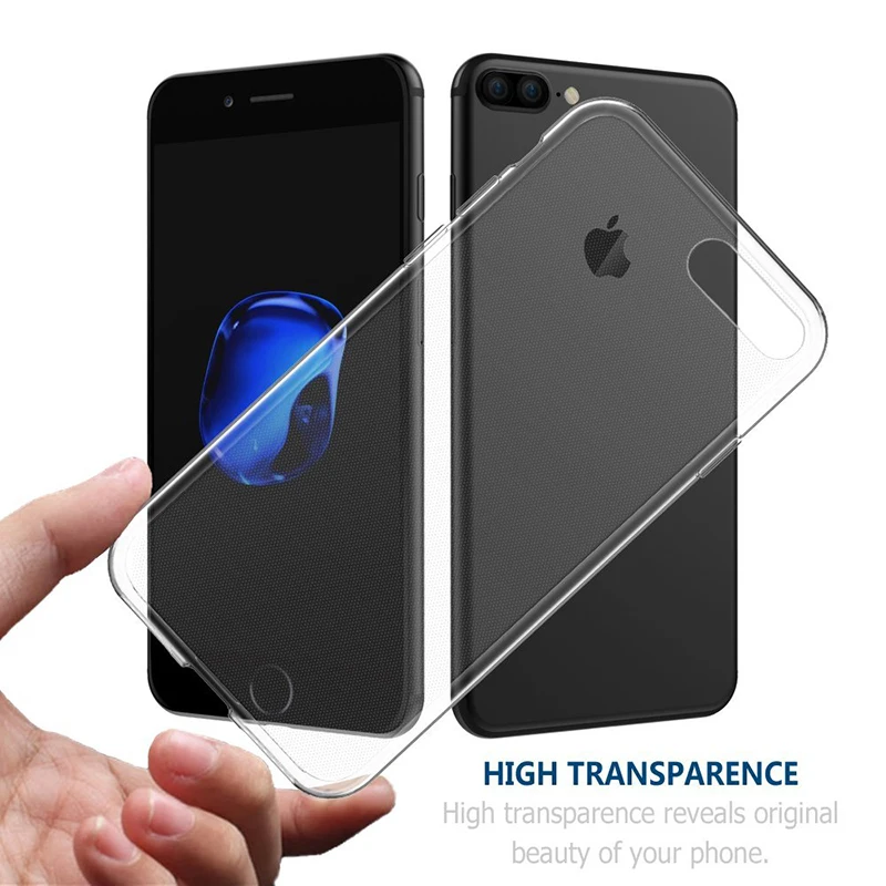 Portefeuille For iPhone 7 Case 360 Slim Clear Glass Screen Protector Cover For iPhone 8 Plus 6 6S 5 5S SE 5C X 4 4s Accessories (3)