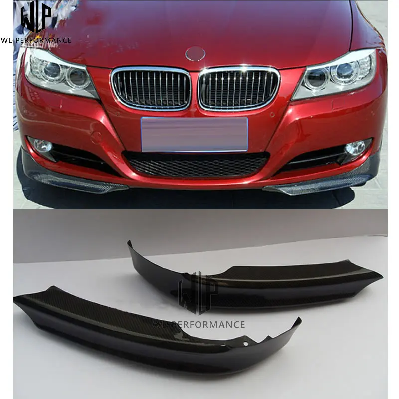 

3-series E90 Modification kits Carbon Fiber Front Bumper Lip Chin Spoiler Car body kit For BMW 3 series E90 Front Bumper 08-10