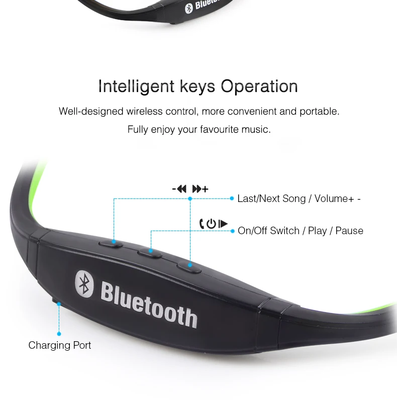 S9 Bluetooth наушники спортивные беспроводные наушники Поддержка TF/SD карты Bluetooth гарнитура с микрофоном для iPhone huawei Xiaomi