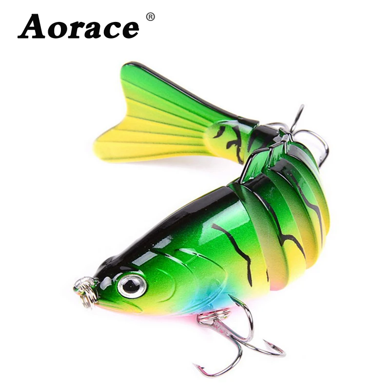  1pcs Multi Jointed 7 Segment Swimbait Pike Fishing Lures Musky Striper Swim Bait 10cm 15.8g