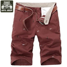 AFS JEEP мужские шорты Карго печати Бермуды мужские худи Летние повседневные хлопковые шорты Masculino Большие размеры 30-44 без пояса
