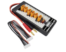 1pcs HotRc High Quality 2S-6S XT60 Plug Parallel Charging Board Para Board XT60 Plug 4.0MM Bananer for Imax B6 B6AC B8 6 in 1