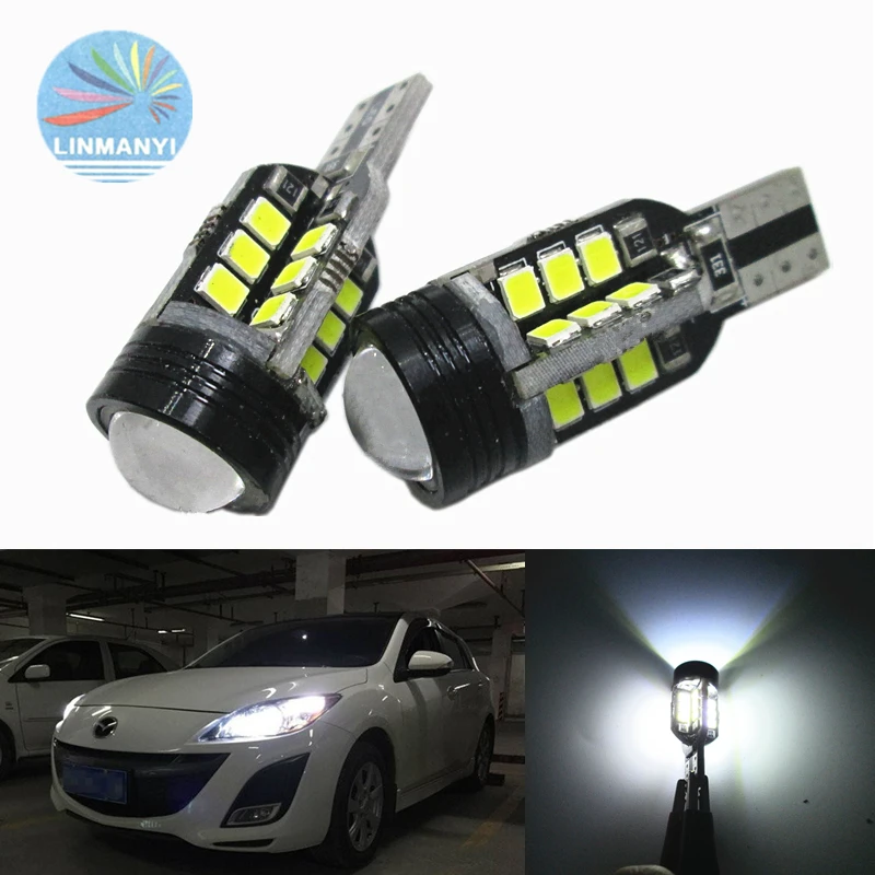 2 шт. T10 T12 T15 W16W 25LED 850LM 12VDC 6000K CANBUS без ошибок Высокая мощность задние фонари зазор