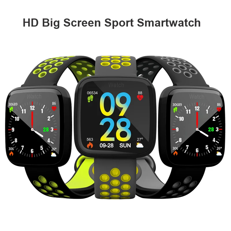 

2018 New Smart Watch F15 HD Big Screen Heart Rate Blood Pressure Monitor Swim Sports Fitness Tracker Bluetooth Smartwatch IP67