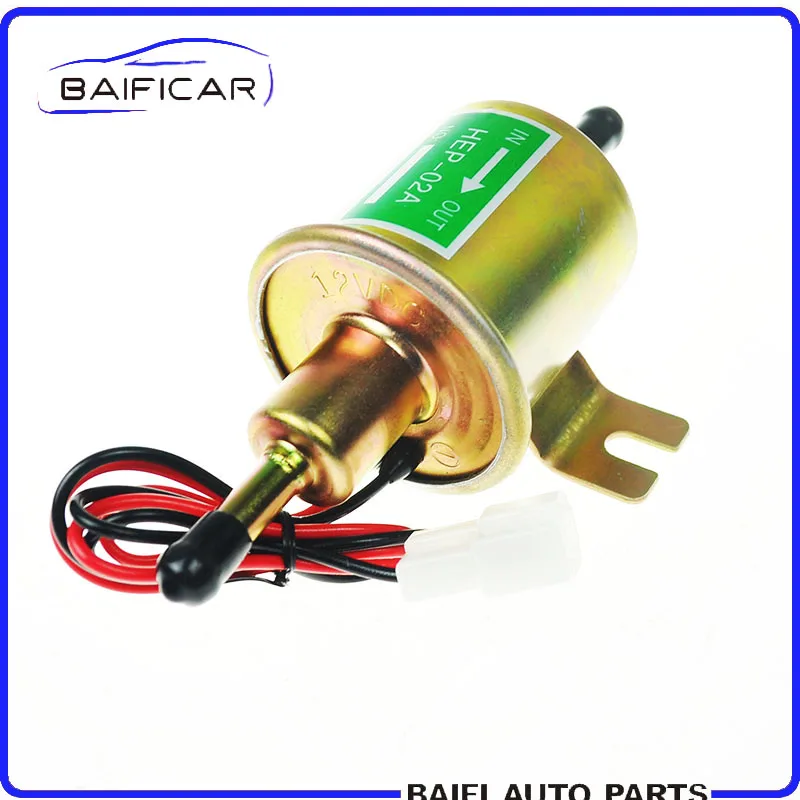 

Baificar Brand New 12V Electric Fuel Pump Low Pressure Bolt Fixing Wire Diesel Petrol HEP-02A For Car Carburetor Motorcycle ATV