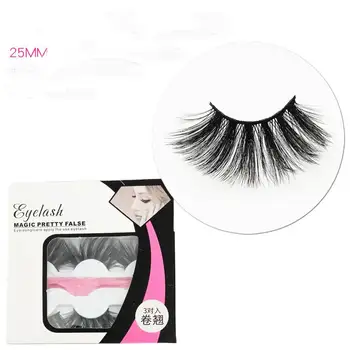 

30pair Mink Eyelashes False Eyelashes Crisscross Natural Fake lashes Length 25mm Makeup 3D Mink Lashes Extension Eyelash Beauty