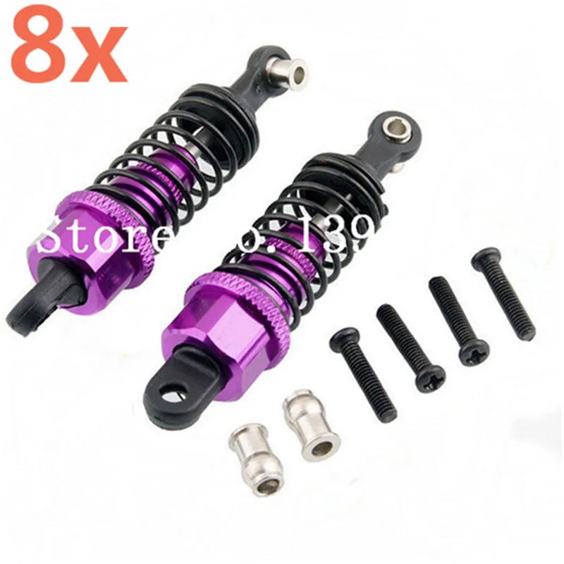 

8pieces Wltoys 1/18 RC Car Upgrade Parts Aluminum Alloy Shock Absorber For A949 A959 A969 A979 k929 A949-55 RC Remote Control