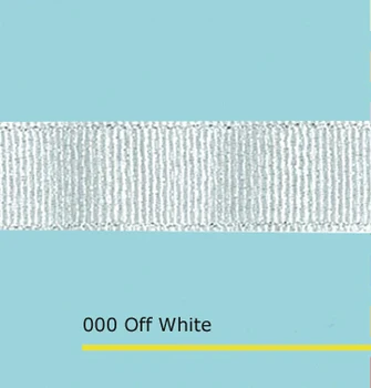 

1" inch (25mm) Silver Purl Off White grosgrain ribbons