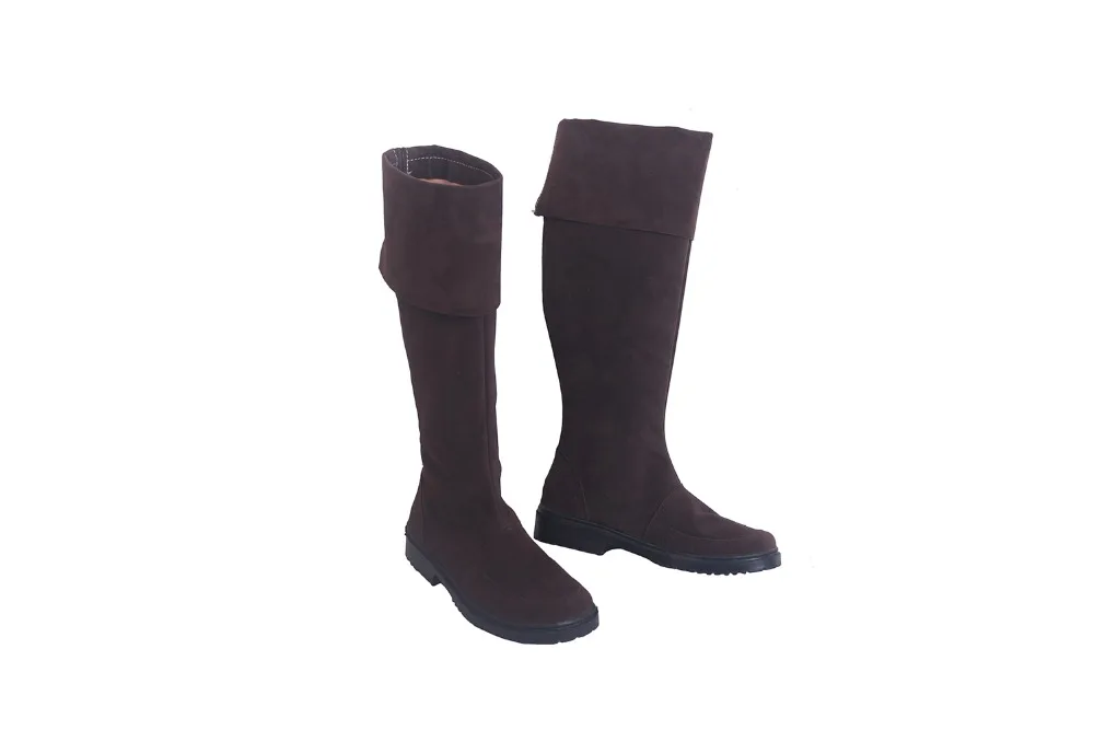 FGO FateEXTRA Robin Hood Cosplay Boots Brown Shoes Custom Made Any Size (4)