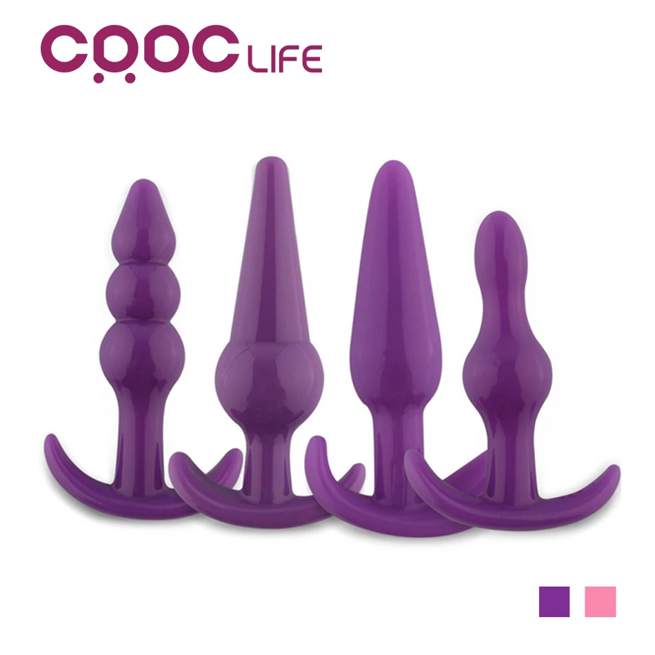 CRDC 4PCS Nightlife Sex Beads Chains Backyard Anchor Butt Plug Adult Anal Plug Bullet Stimulating Men Women Sex Toys Lots ABL