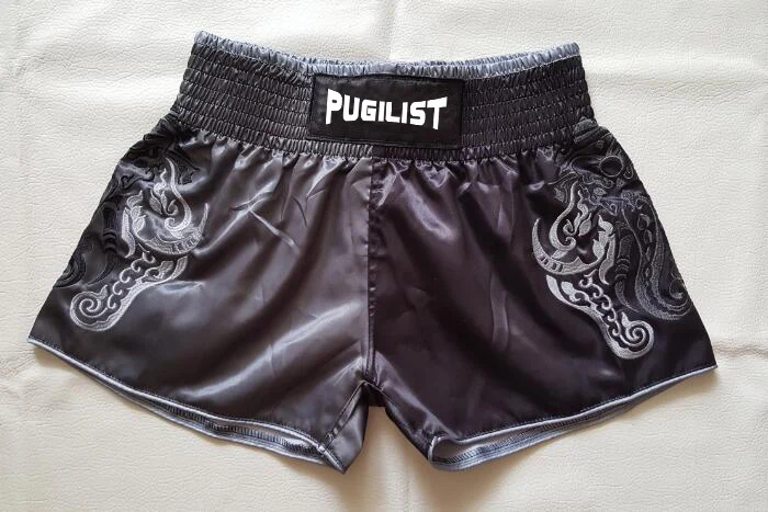 Шорты PUGILIST MMA шорты для тайского бокса борьбы мужские MUAY THAI красные/черные 28 30 32 34