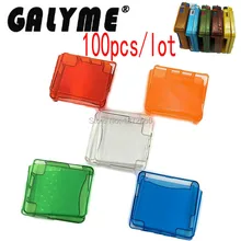 100 шт./лот Кристалл Защитный чехол В виде ракушки Корпус для gameboyadvancesp для GBASP игровой консоли crystal крышка мальчик случае