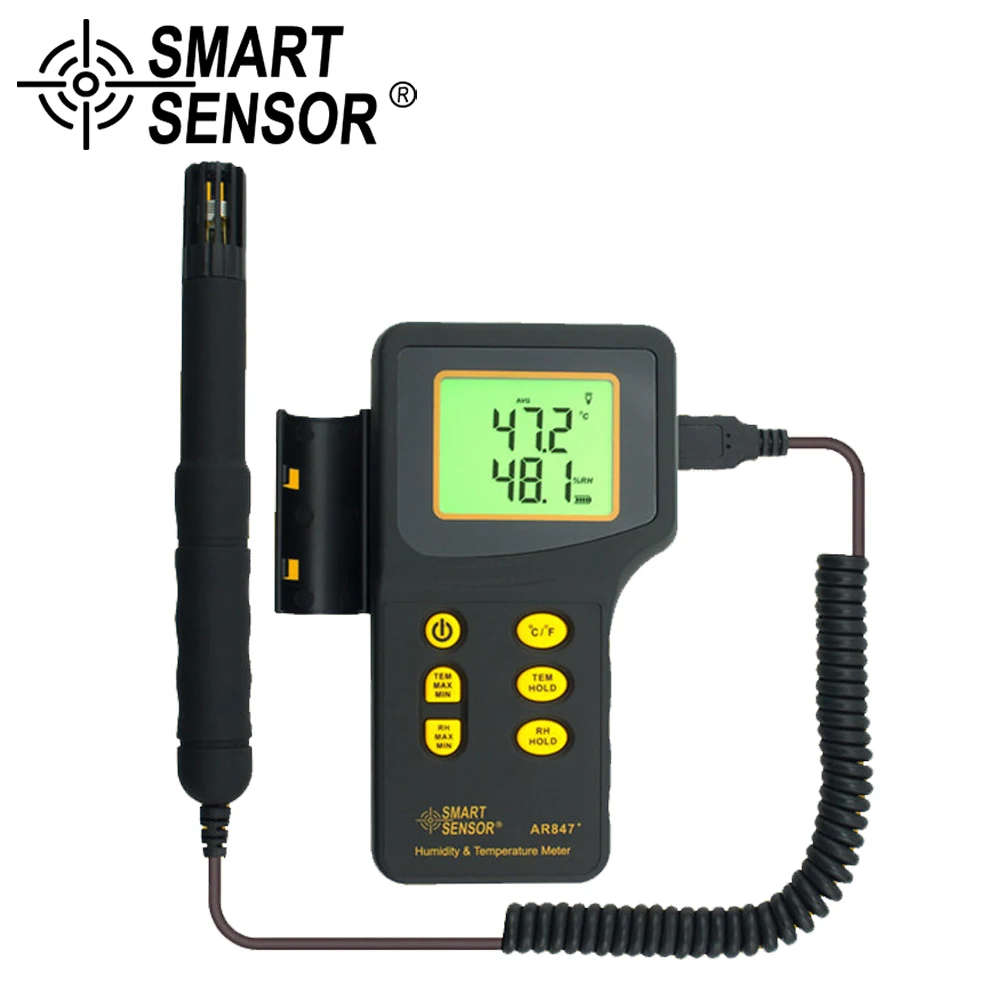 Цифровой термометр Термогигрометр 2 в 1 K Тип 1000 C термопара измеритель влажности Калибр датчик влажности монитор