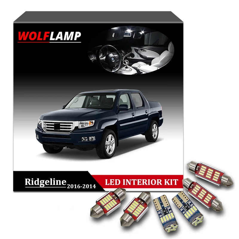 Wolflamp 15Pcs Super Bright White LED Interior Car Lights For 2006 2014