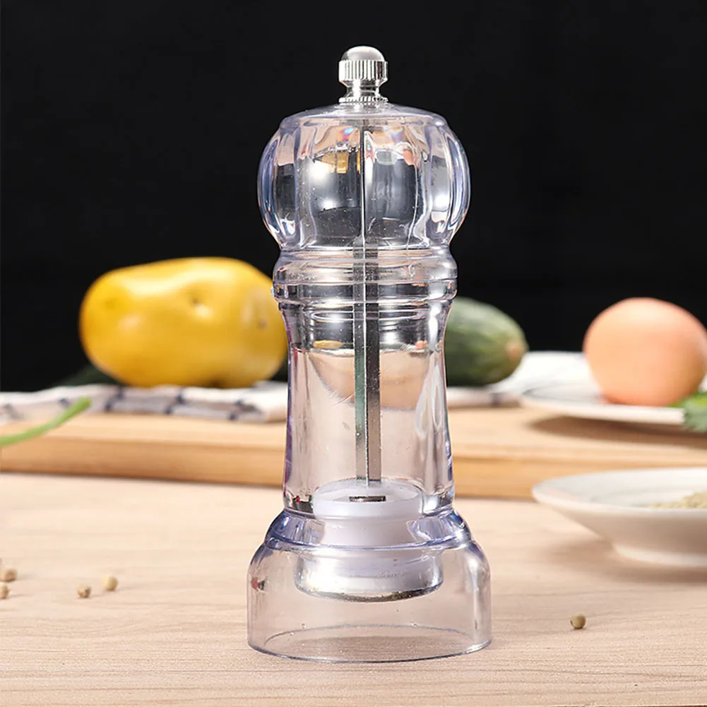 

Spice Manual Easy Operate Seasoning Tool Kitchen Household Restaurants Mill Transparent Acrylic Container Cooking Pepper Grinder