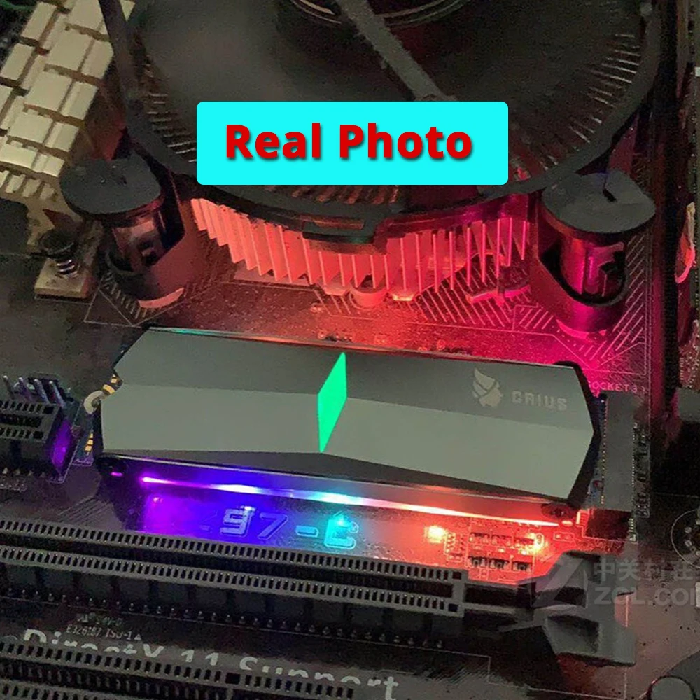 HIKVISION RGB SSD M2 1 ТБ NVMe PCIe 512 ГБ 256 3500 МБ/с. красочные светильник Внутренний