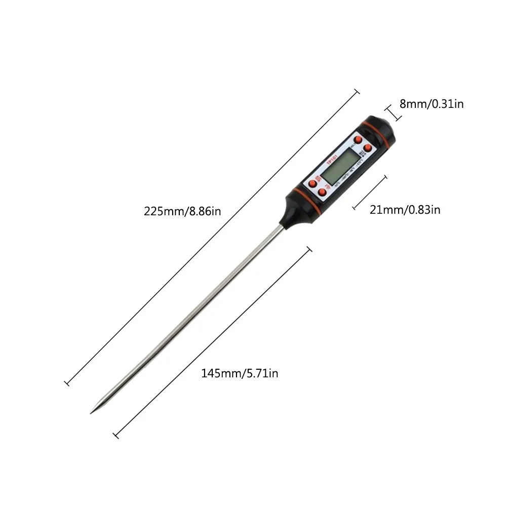 Еда Ручка Термометр Зонд Тип Электронный цифровой дисплей жидкость барбекю выпечки масла измеритель температуры портативный инструмент измерения
