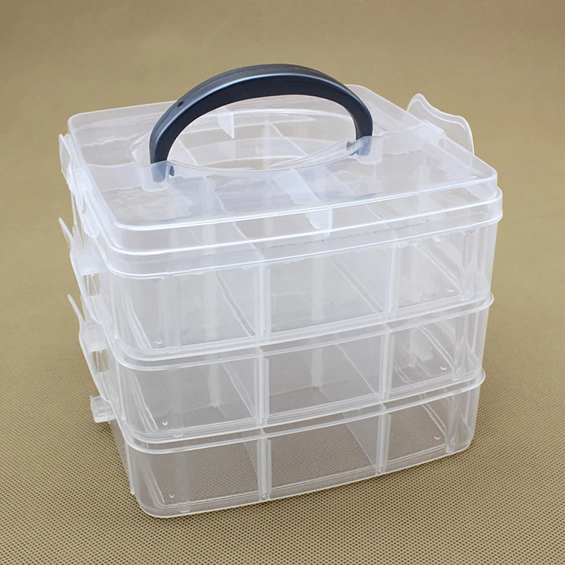 DINIWELL многослойный съемный пластиковый ящик для хранения практичный регулируемый пластиковый чехол для колец, бусин, органайзер для украшений