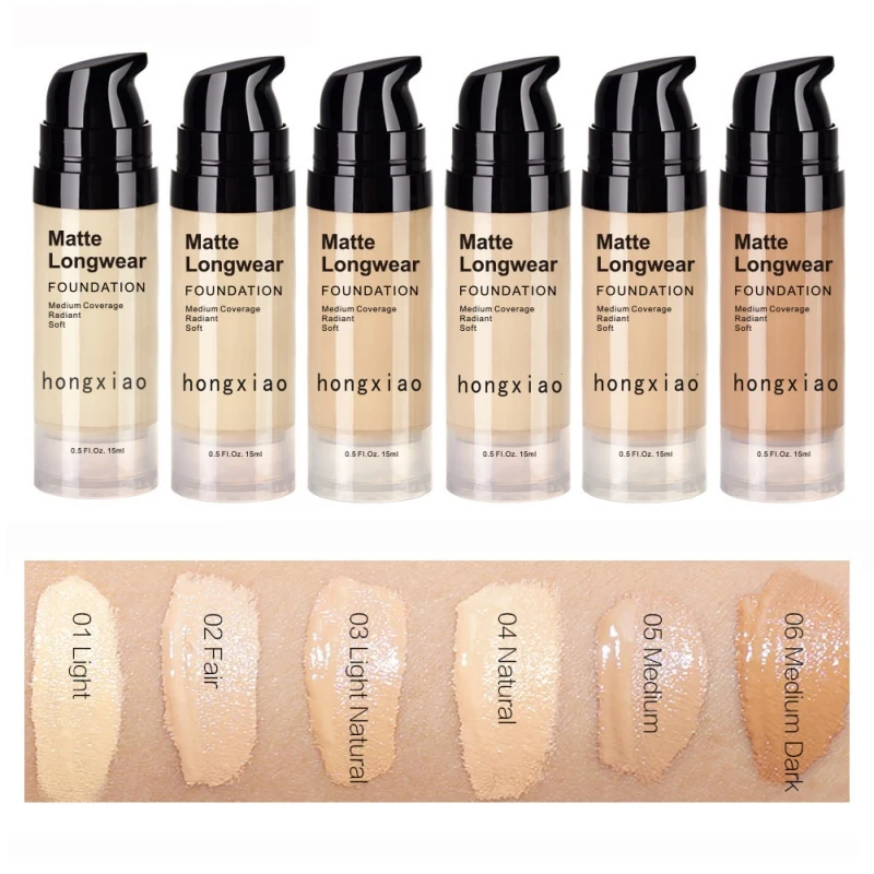 

Matte Liquid Foundation Moisturizing Hide Pores Cover Freckles Scars For Skin Tone Makeup Foundation