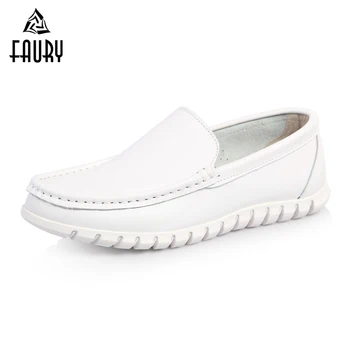 

New White Black Men Nurse Non-slip Work Shoes Soft Breathable Flat Doctors Single Shoes