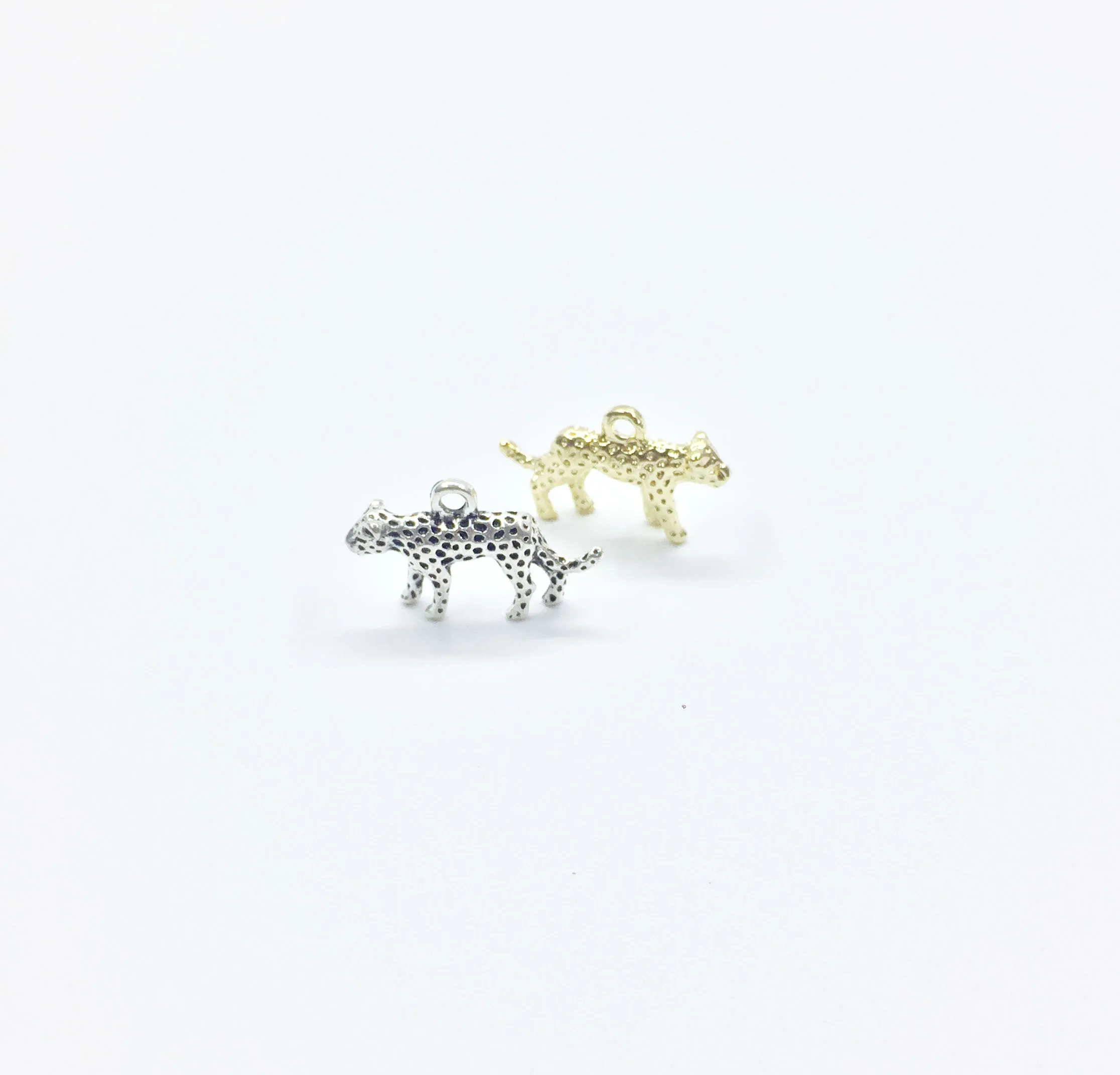 Eruifa 10 шт 15*25 мм Симпатичные леопардовые ювелирные изделия из цинкового сплава DIY Подвески ожерелье, серьги 2 цвета