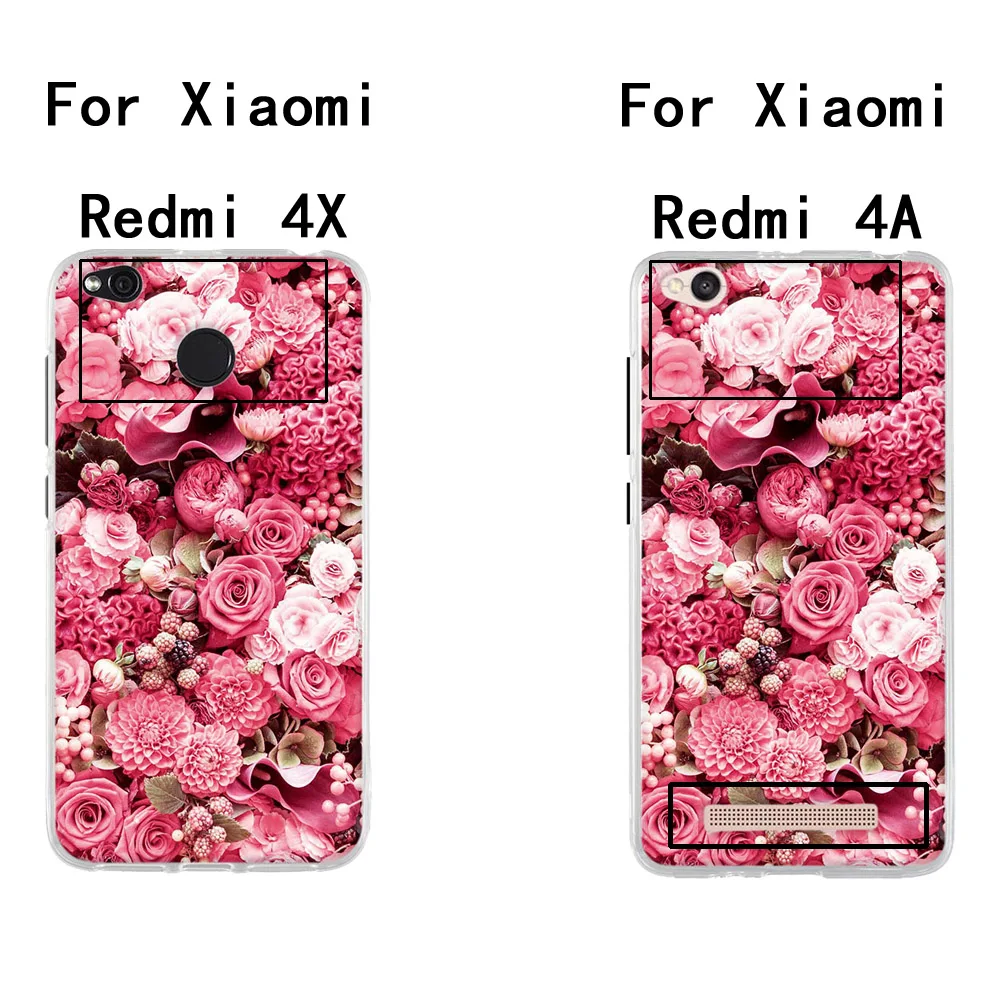 Чехол для Xiaomi Redmi 4A 4x мягкий силиконовый чехол задняя крышка 3D милые сумки с