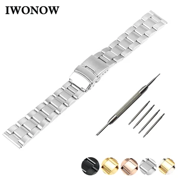 

Stainless Steel Watch Band 22mm for LG G Watch W100 / W110 / Urbane W150 Safety Buckle Watchband Strap Wrist Belt Bracelet