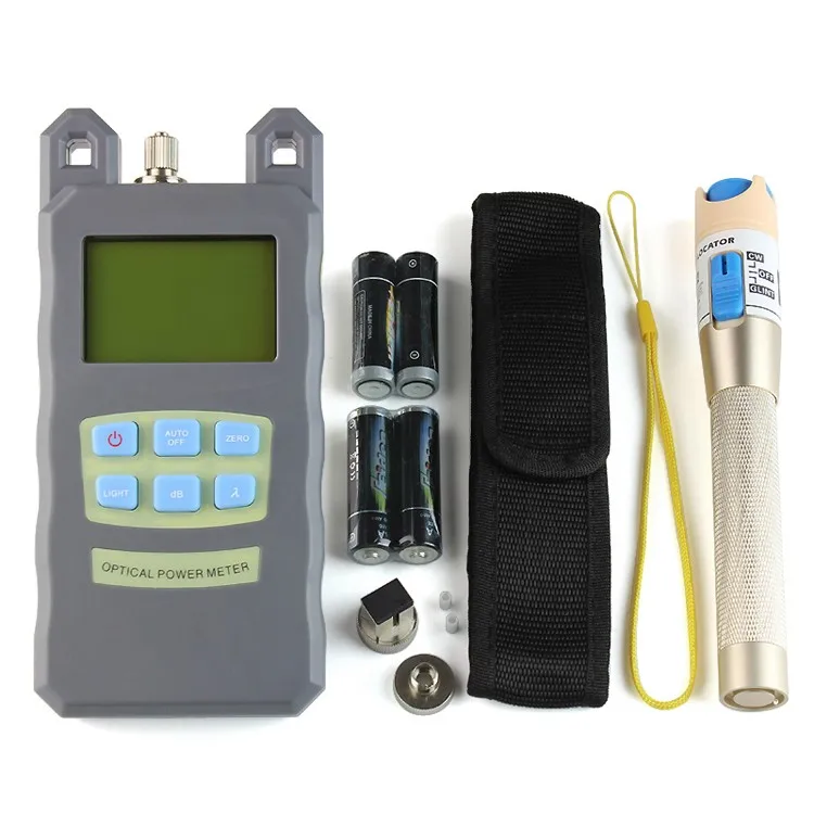 9 In 1 Fiber Optic FTTH Tool Kit with FC-6S Fiber Cleaver and Power Meter