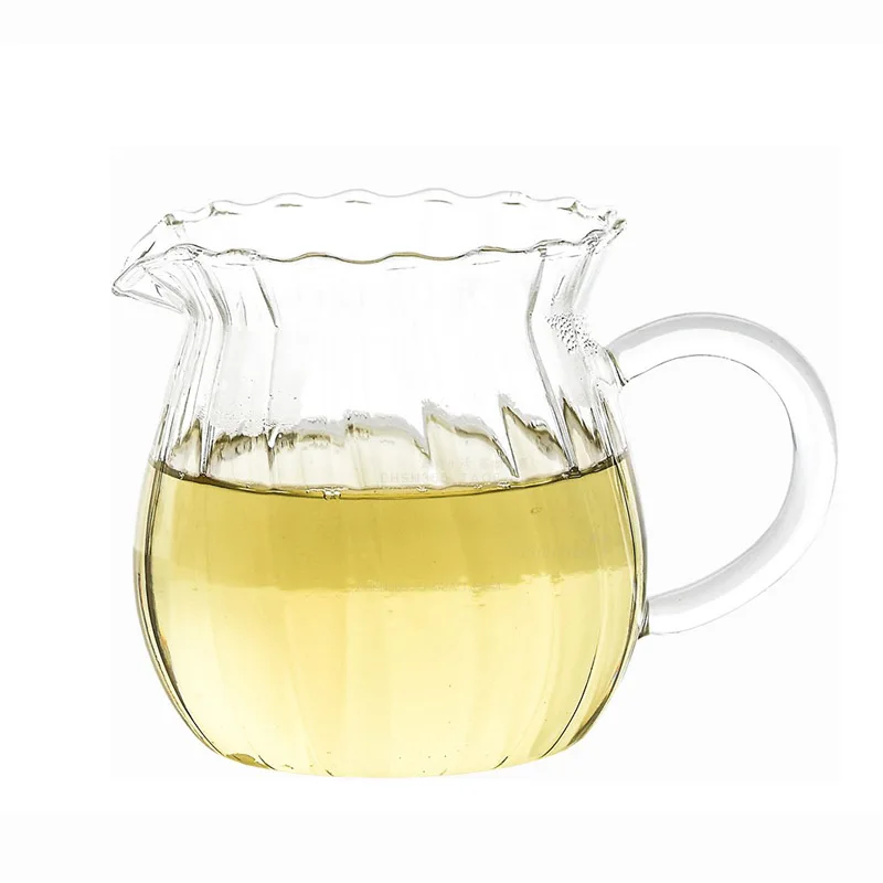 

Quail stripes glass Creamer, Milk Jug, Teacup, Heat resistant and ultra-thin， Housewarming Gift for Tea Coffee Lovers