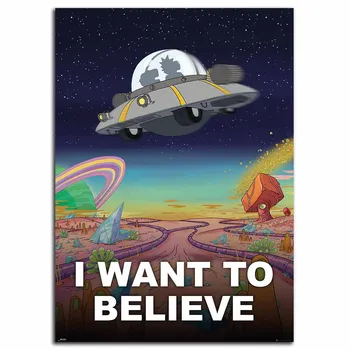 

Rick and Morty Cartoon Anime Silk Poster Wall Art Print 12x18 24x36 inch Decoration Pictures Wallpaper