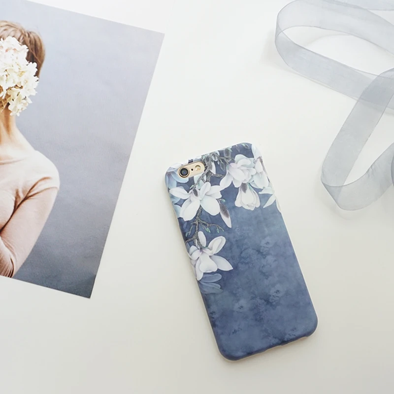 

Fresh White Orchid Flower Hard PC Case for iPhone 6 6s 7 4.7 inch 6 plus 6s plus 7plus 8 8plus X Foral cover