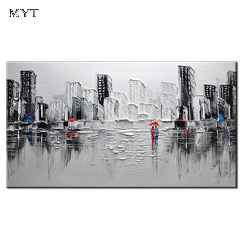 MYT large size decorative wall hand-painted art knife oil painting modern abstract wall painting living room home decoration