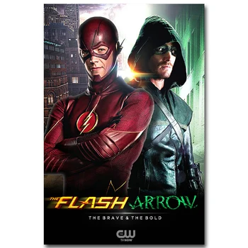 

Canvas Printed Picture Wall Art 1 Pcs The Flash Arrow Superheroes Paintings Home Decoration Module Poster Kids Room Frame