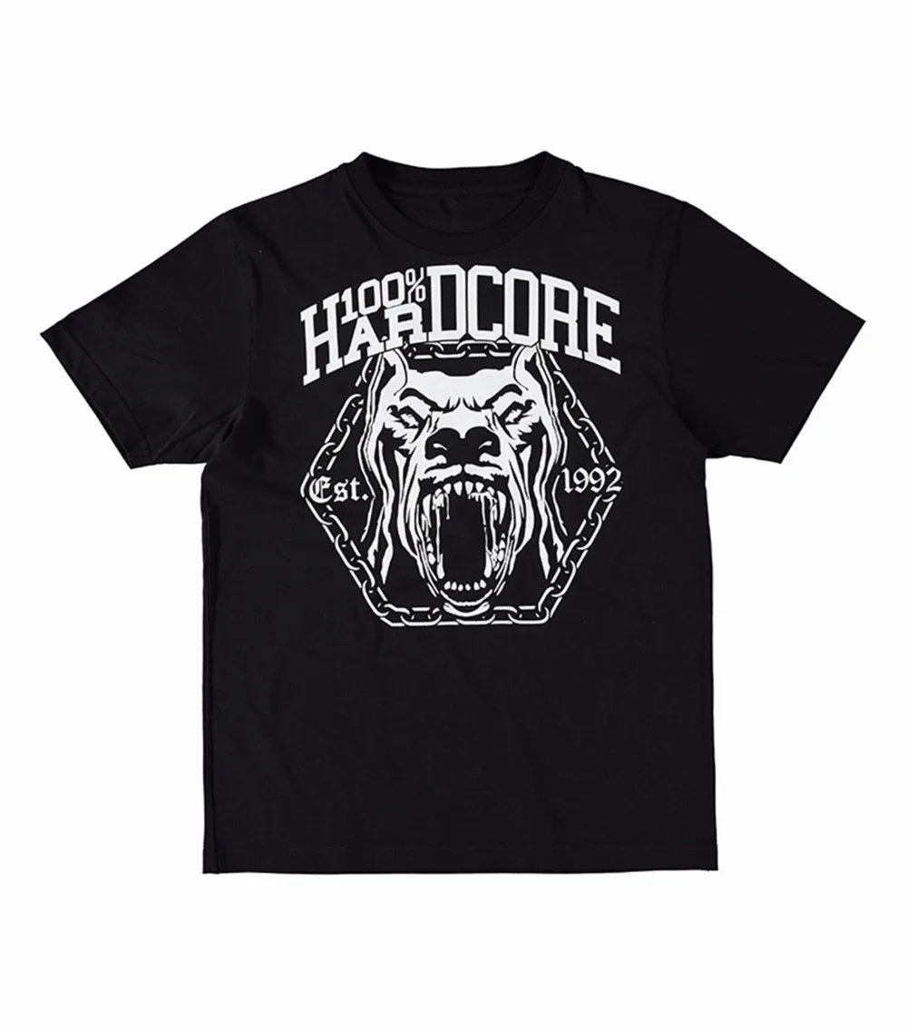 

Brand T-Shirt Men 2019 Fashion Round Neck Best Selling Male Natural Cotton Shirt 100% Hardcore "Dog-2" Shirt Design