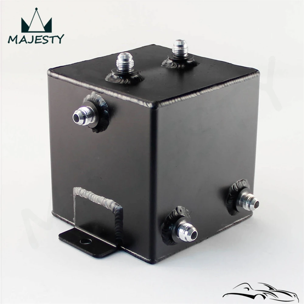 

Universal 2L Aluminium AN6 Male Port Fuel Surge Tank 2 Litre Swirl Port Polished