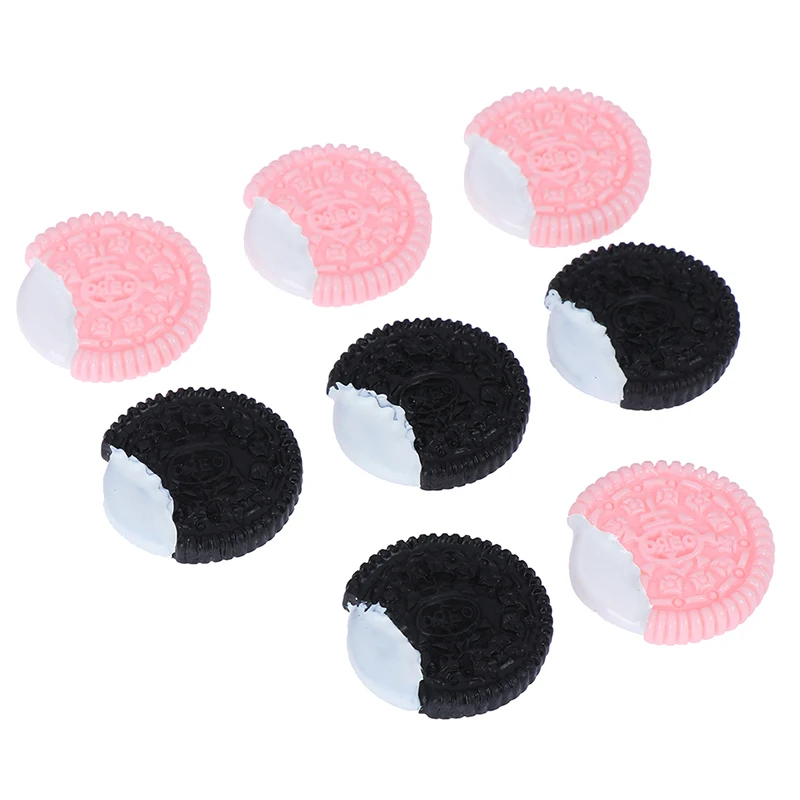 

8Pcs/Lot Chocolate Chip Cookies Polymer Slime Charms Lizun Modeling Clay DIY Kit Accesorios Box Toy For Children Slime Supplies