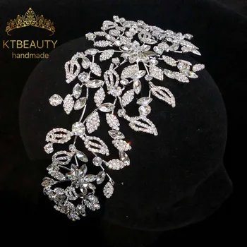 

News Rhinestone Zircon Crystal Tiara Silver Tiara Fashion Headpieces Royal Bridal Wedding Dressing Crown Accessory Women Jewelry
