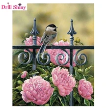

DIY Handmade Craft Rhinestones Embroidery Square Diamond Mosaic Painting Kits Rose bird Diamond Painting Cross Stitch Set