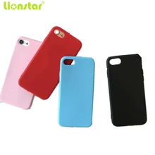 LIONSTAR Phone Case For iPhone 7 7 Plus 6 6S Plus Frosted Candy color Luxury soft Silicone matte TPU Cover For iPhone 5S SE Case