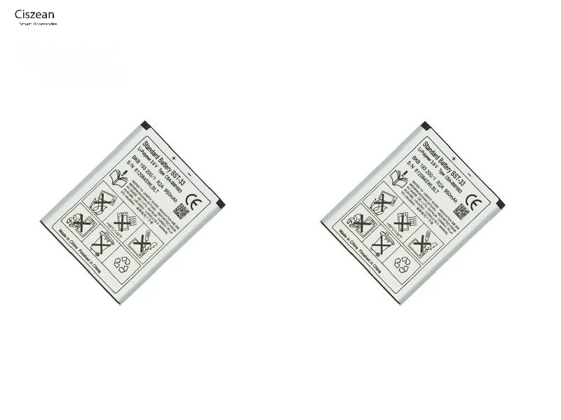 Ciszean 2 шт./лот BST-33 запасная часть телефона Батарея для K530 K790 K790i K790C K800 K800i K810i K818C W595C