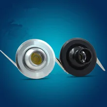 AC85-265V 1 Вт вращающийся миниатюрный Kitchedn светодиодный свет шкафа серебристый/черный корпус встраиваемый