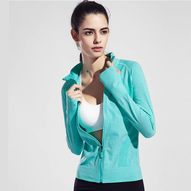 Winter sports long sleeved breathable running font b fitness b font yoga clothing speed dry anti