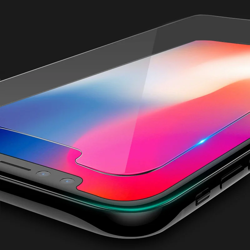 Закаленное стекло для iPhone XS XR MAX защитная пленка экрана 8 X 7 6 6S Plus 5 5S SE 1 дюйма 2019