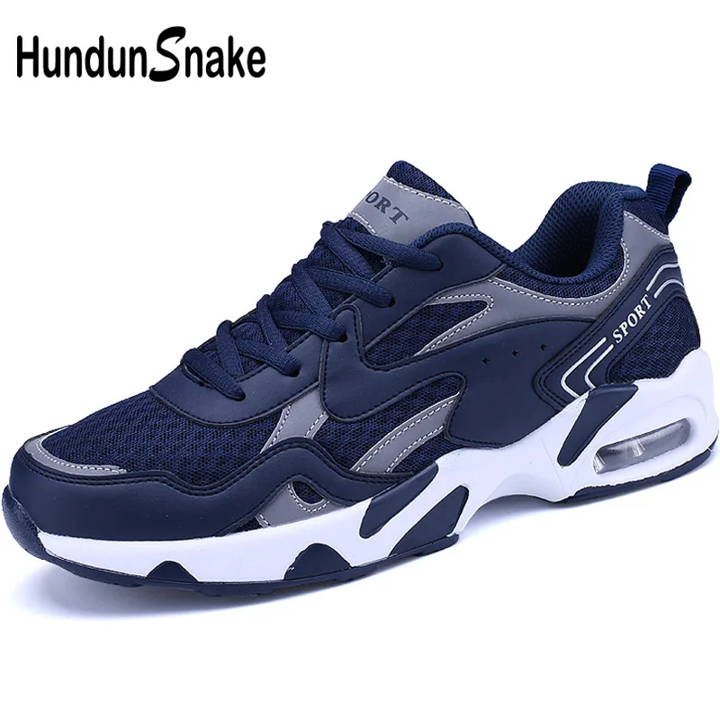 Hundunsnake/синяя мужская спортивная обувь с воздушной подушкой, мужские кроссовки для бега, мужские кроссовки, летняя спортивная обувь для мужчин,, кроссовки, красовки, T299