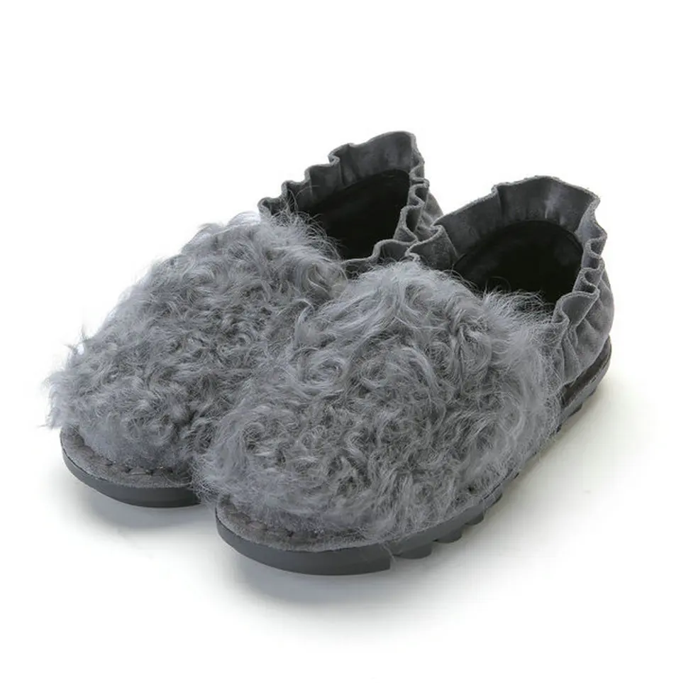 fur lined flats