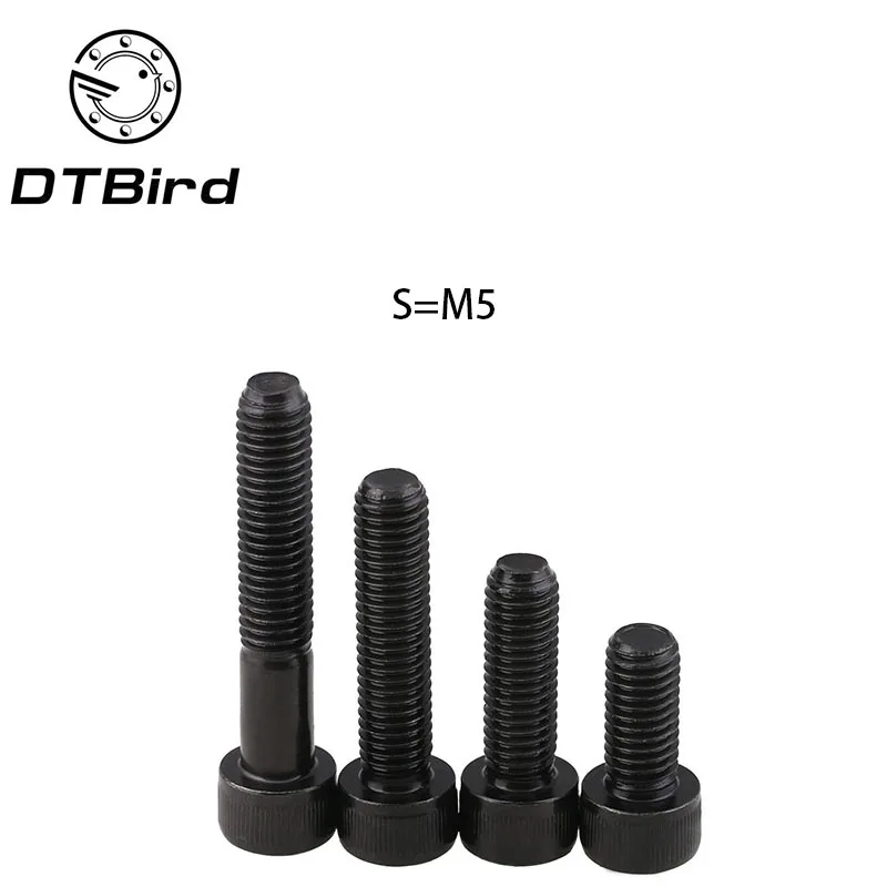 

DIN912 12.9 grade high strength Carbon steel hex socket screws M5 black twill cylindrical head bolts hot sale new style